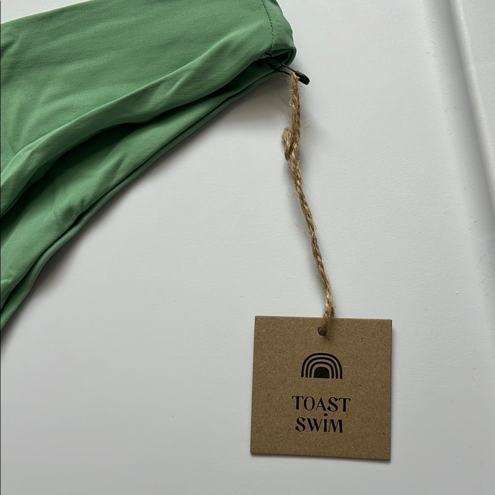 Toast Swim Women's Green Bikini Bottom small - Picture 2 of 4